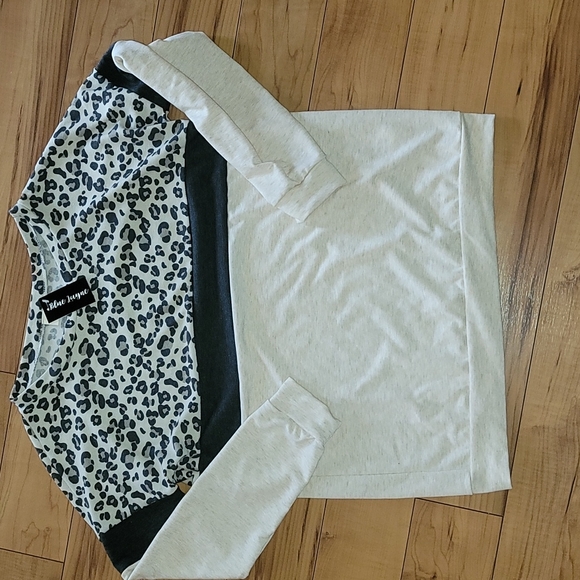 Leopard Color Block Top - Picture 2 of 5